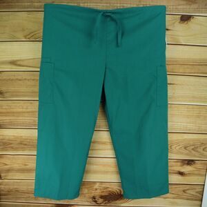 Butter-Soft Scrub Pants Mens‎ Size 2XL WAIST: 53 INCHES Green Polyester Pockets